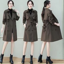 Women's Trench Coats coat women spring and autumn this year's prefall fashion temperament in the long tall 230812