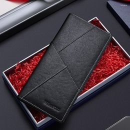 Card Holders Men's Holder Cow Leather High Grade Wallet Fashion Retro Pocket Cover