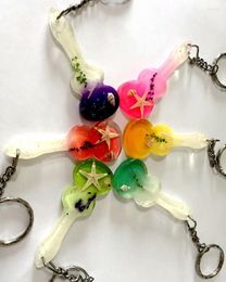 Keychains YQTDMY 12 Pcs Starfish Car Key Buckle Novel Originality Sea World Violin