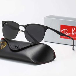 Классические солнцезащитные очки Rao Baa для женщин -дизайнерские очки Mens Sun Banses запрещает ретро -поляризованные 3538 очки с коробкой