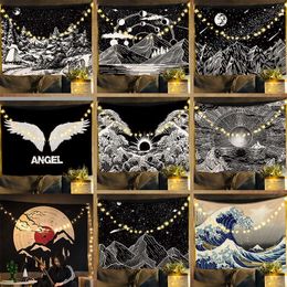 Tapestries Surfing Wall Tapestry Bedroom Decoration Anime Tapestry Wall Hanging Aesthetic Decoration