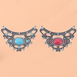 Pendant Necklaces 2pcs/Lot Silver Colour Boho Large Chandelier Multi Strand Connector Charms Pendants For DIY Necklace Jewellery Making