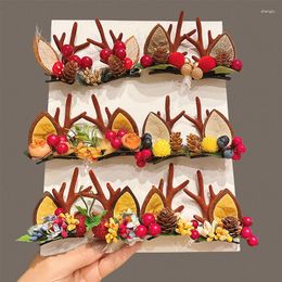 Hair Accessories Christmas Hairpin Headwear Deer Horn Decoration Elk