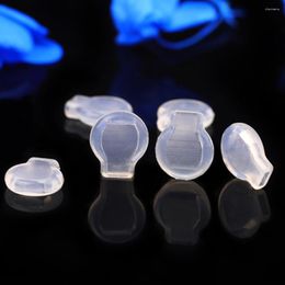 Backs Earrings Ear Clip Pads Earring Cushions Clips Parts Transparent Convert Pierced