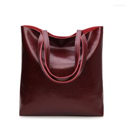 Evening Bags 2023 Cow Leather Bag Ladies Genuine Handbags Big Women Large Vintage Female Office Hand Shoulder Tote