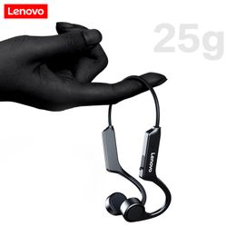 Earphones Lenovo X4 Bone Conduction Bluetooth Headphone Sports Earphone Waterproof Wireless Headset with Mic Earhook TWS Bass Hifi Stereo