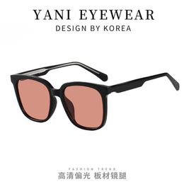 58233 Polarized net red Tiktok trend Sunglasses men and women frame large face thin driver driving