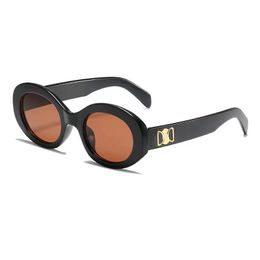 Luxurys sunglasses women designer sunglasses mens oval middle frame Personality big face slimming fashion sunglasses des lunettes de soleil
