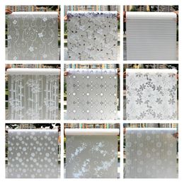 Wallpapers Decorative Privacy Vinyl Window Adhesive Film Sticker Decals Waterproof Sun UV Protection Bamboo Sliding Door Bathroom 230812