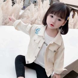 Jackets Cute Girl Denim Jacket Fashion Baby Girls Kids Casual Coats Tops Spring Autumn Overcoats Children Clothes R230812