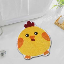 Carpets Cartoon Animal Living Room Carpet Lamb Chicken Tufted Soft Rug Bathroom Non-Slip Absorbent Floor Mat Children's Bedroom Decor