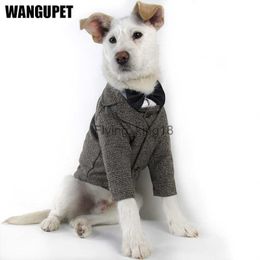 WANGUPET Sack Suit Woollen Coat and Vest Dog Clothes Wedding Party Suits For Small Dogs and Cat Pet Clothes Dog Coat Pet Costume HKD230812