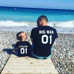 Family Matching Outfits Big Man Little Man Family Match Shirt Dad and Me Tshirts Father and Son Daughter Clothes Family Matching Outfits Clothes