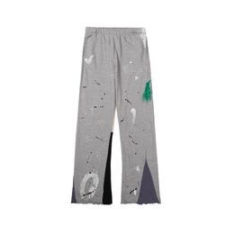 graue Joggerinnen Frauen Designerin Jogginghosen Männer Sport Hosen plus Größe XL Pantalon Modedruck Baumwolle Kordelzug Outdoor Hosen mit Taschen