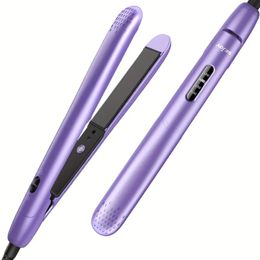 Professional 2-in-1 Flat Iron Hair Straightener and Curler with Fast Heating, Temperature Adjustable- Perfect for Straightening and Curling Hair