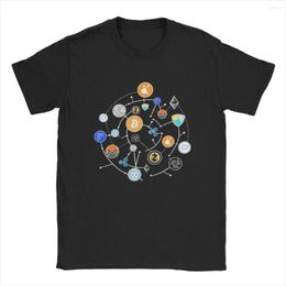 Men's T Shirts Cryptocurrency Ethereum Litecoin Novelty Tees Short Sleeve Crewneck T-Shirt Cotton Arrival Clothes