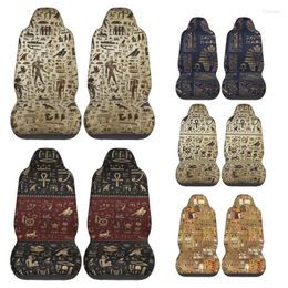 Car Seat Covers Ancient Egyptian Gods And Hieroglyphs Cover Custom Printing Universal Front Protector Accessories Cushion Set