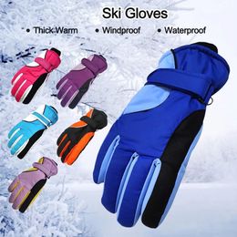 Sports Gloves Winter Ski Snow for Women Waterproof Windproof Warm Thermal Outdoor Sport Mittens Ladies Thicken 230811