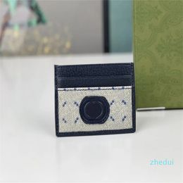2023-luxurys designer card holders men women Ophidia wallets high-quality famous stylist double letters mark Canvas small purse for man woman