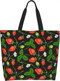 Shopping Bags Strawberry Bag Girls Carry Cartoon Prints Are Suitable For And Daily Travel