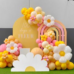 Other Event Party Supplies DIY Daisy Cutouts Daisy Themed Party KT Board Sunflower Balloon Backdrop Baby Shower Birthday Party Decor Cardboard Cutout 230812