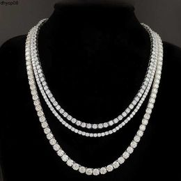 Designer Jewellery Hotsale Iecd Out Jewellery 18Inchs/20inchs/ 22Inchs 3mm VVS Moissanite Stone S925 Tennis Necklace