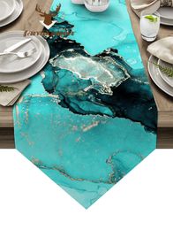 Table Runner Marble Texture Modern Table Runner Country Wedding Decoration Tablecloth Home el Party Dining Table Kitchen Table Mat 230811