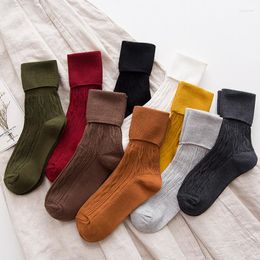 Women Socks Cotton Warm Sports Winter Thick Girls Casual Retro Harajuku Pile Skateboard