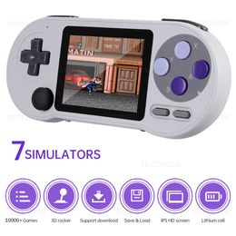 Portable Game Players SF2000 Portable Video Game Console 3 inch IPS Screen Handheld Game Console Built-in 10000+ Games Retro TV Game Player AV Output 230812