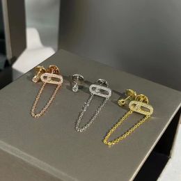 Stud Fashion Luxury Jewellery 18K Gold Plating Zircon Earring S925 Silver Women Earrings Men Exquisite Jewellery Gift 230811