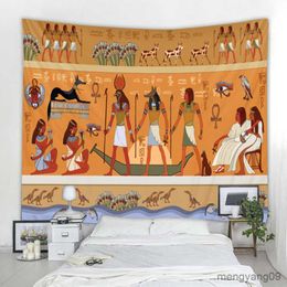 Tapestries Egyptian Palace Mythical Decoration Tapestry Hippie Wall Tapestry Curtain Living Room Bedroom Tapestry Painting R230812