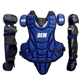 Protective Gear Protector Equipment 14inch Black Baseball Catchers Chest And Leg Guards Blls Softball For Youth 230811