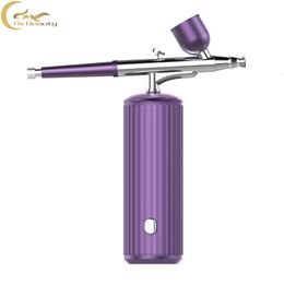 Other Health Beauty Items Face Beauty Nail Art Tattoo Craft Cake Paint Spray Gun Wireless Airbrush Compressor 230811