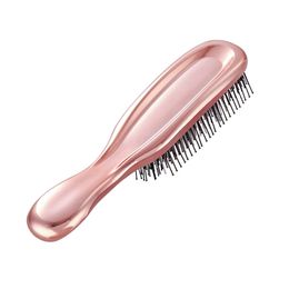 Hair Brushes Premium Head Massager Scalp Brush Hair Massager Shampoo Brush Wet Plastic Detangling Brush Hair Cleaning Comb Rose gold l230811