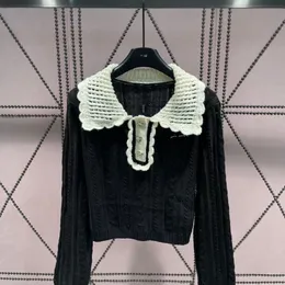 2023 New Street Style Long Sleeve Knitted Wool Heavy Industry Stereoscopic Button Long Sleeve Sweater Popular