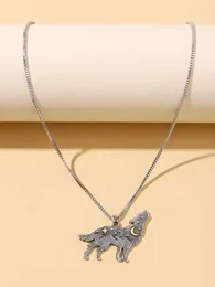 Pendant Necklaces Wolf Charm Necklace For Women Men Punk Animal