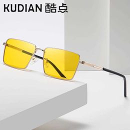 Night Vision Polarized High Definition Driver Metal Outdoor Sunglasses Square Glasses Batch