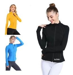 lu-01 Yoga Definieren Jacke Frauen Definieren Workout Sport Mantel Fitness Winter Jacke Sport Quick Dry Activewear Top Solide Zip Up Sweatshirt Sportwear Heißer Verkauf