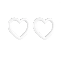 Decorative Flowers 2pcs Craft Heart Ring 25CM Christmas Wreath Polystyrene Rings Cake Topper For DIY Flower Gift Wedding Party