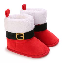 First Walkers Christmas born Baby Shoes Boys Girls Toddler Soft Bottom Infant Flats Warm Snow Boots 018Months 230812