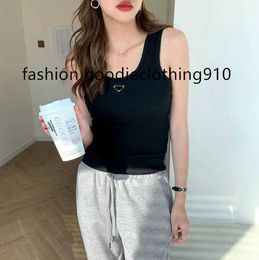 Women's T-shirt 23ss new listed recommended designer summer simple loose top fashion women's vest 100% cotton breathable round neck jumper slim knit favorite sexy 2SGL