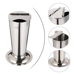 Storage Bottles Stainless Steel Forcep Organiser Tweezers Tube Jar Inverted Cone Type Holder