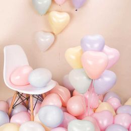 Decoration 10Pcs 10Inch Heart Balloons Colours Balloons Colours Balloons Birthday Decor Wedding Decor Inflate Global R230812