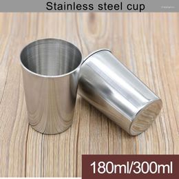 Mugs 2023 FASHION 1pcs 180ml/300ml Stainless Steel Cups Water Beer Bules For Coffee And Tea USEFUL TOOLS