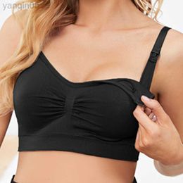 Maternity Intimates New Maternity Bra for Feeding Pregnancy Women Breastfeeding Bra Nursing Underwear Clothes for Pregnant women Clothing Plus size HKD230812