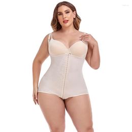 Women's Shapers Open Chest Bellyband Waist BuLifting Women Buckle Slimming Control Bodysuit Tummy Tuck Shapewear Hook Crotch Shaper Fajas