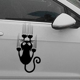 New Design Black Sticker Vinyl For Car Window Decor Hot Selling Cat Auto Body Decal Stickers R230812