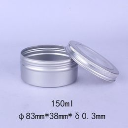 Storage Bottles 10PCS Aluminium Box Empty Tin Jar With Transparent Window Lid Bread Tea Candy Jars DIY Makeup Organiser Container Pot