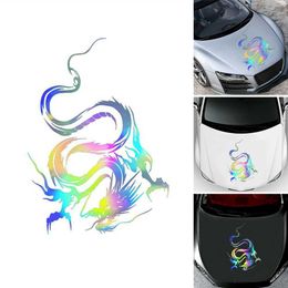 Stickers Car Hood Body Decal Dragon Totem Graphic Vinyl Waterproof Colorful Sticker Decoration Universal Exterior Accessories R230812