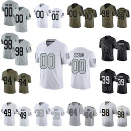 Man Women Kids Football 19 DJ Turner Jerseys 22 Ameer Abdullah 98 Maxx Crosby 5 Divine Deablo 39 Nate Hobbs 84 Keelan Cole Vapor Untouchable Breathable Stitching